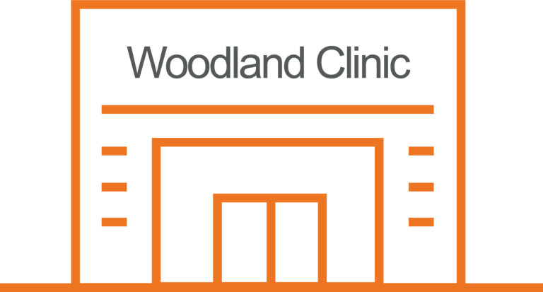 woodland clinic mock building